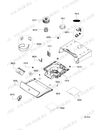 Схема №1 AKR 467 IX с изображением Фильтр для электровытяжки Whirlpool 481245858197