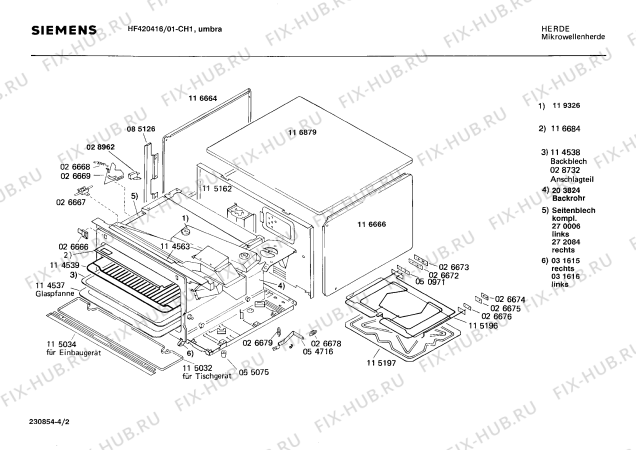 Схема №4 HF420416 с изображением Дверь Siemens 00116869