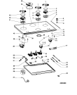 Схема №1 TD631SICEIXHA (F050269) с изображением Керамическая поверхность для плиты (духовки) Indesit C00260644