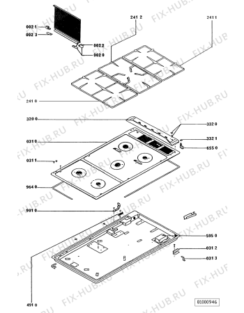 Схема №2 AKG 936/WH с изображением Шланг для электропечи Whirlpool 481931038917