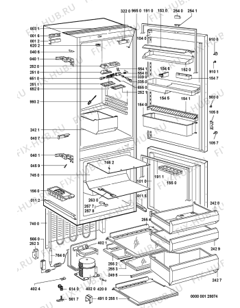 Схема №1 KGI 2920/B-LH с изображением Фиксатор для холодильной камеры Whirlpool 481241828332