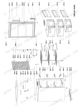 Схема №1 AFB6651 (F090653) с изображением Инструкция по эксплуатации для холодильника Indesit C00346672