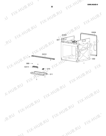 Схема №9 BLH 7502 R с изображением Обшивка для плиты (духовки) Whirlpool 480121102525