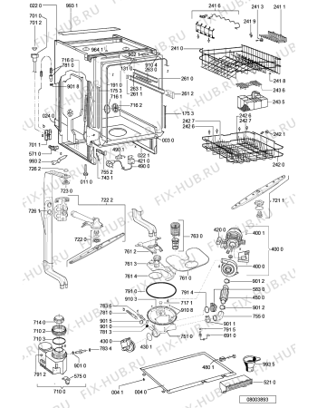 Схема №2 ADG 6340 NB с изображением Панель для посудомойки Whirlpool 481245372657