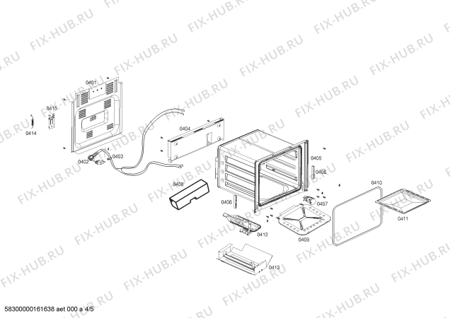 Взрыв-схема плиты (духовки) Bosch HSG45I50SF COCINA BOSCH PRO603 INOX 220V/Hz ARGENTINA - Схема узла 04