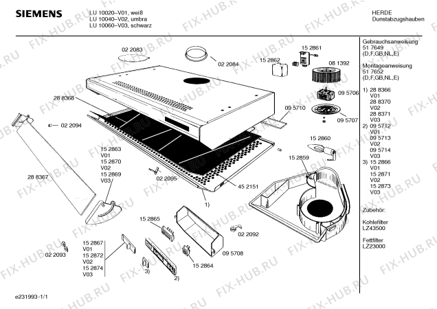Схема №1 LU10040 с изображением Винт для вентиляции Bosch 00022093