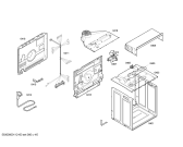 Схема №5 HBN230260E Horno bosch indpnd.multf.negr.reloj ec2 с изображением Передняя часть корпуса для духового шкафа Bosch 00442843