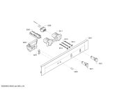 Схема №6 B85M52N0MC с изображением Панель управления для плиты (духовки) Bosch 00671509