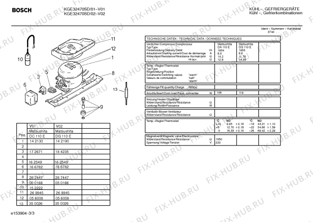 Взрыв-схема холодильника Bosch KGE32470SD - Схема узла 03