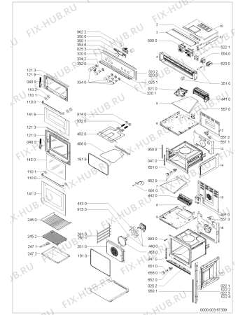Схема №1 AKZ161WH02 (F091126) с изображением Наставление для плиты (духовки) Indesit C00364621
