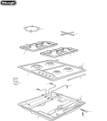 Схема №2 DEGH60 с изображением Керамическая поверхность для электропечи DELONGHI 336D409SD9