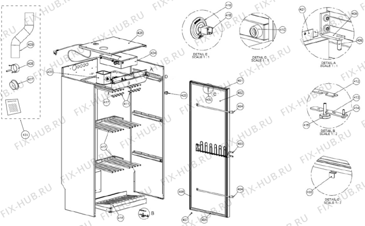 Схема №3 DC158   -Drying cabinet (428635, DC60) с изображением Регулятор для электросушильного шкафа Gorenje 287808