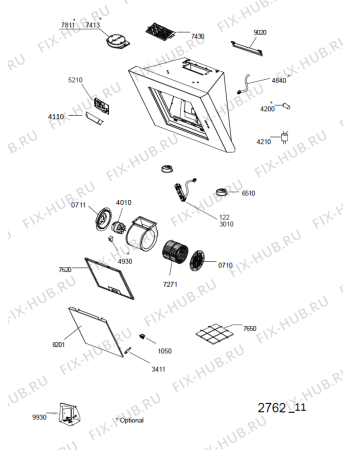 Схема №1 DWER 3780 IN с изображением Панель Whirlpool 482000019630