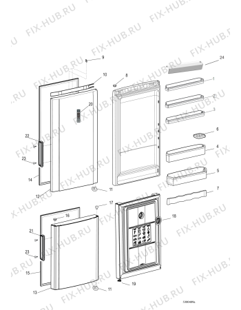 Взрыв-схема холодильника Hotpoint-Ariston HF7180MO (F102226) - Схема узла