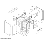 Схема №6 SL65T390GB с изображением Рамка для электропосудомоечной машины Siemens 00665787