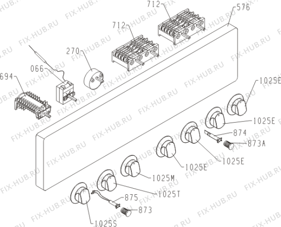 Взрыв-схема плиты (духовки) Gorenje E55220AW (373796, E53D3-SA) - Схема узла 03