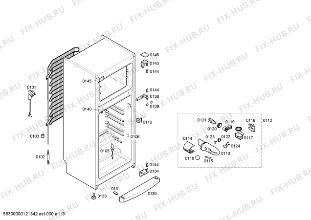 Схема №3 KDVMI3T6 KT2211SD с изображением Поднос для холодильника Bosch 00660996