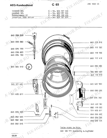 Взрыв-схема посудомоечной машины Rondo (N Rn) RONDOCLASSIC 61 - Схема узла Section2