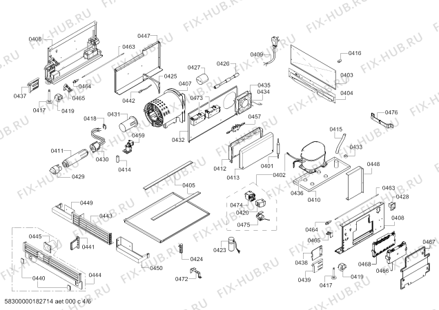 Схема №5 RF471701 с изображением Изоляция для холодильника Bosch 00716476