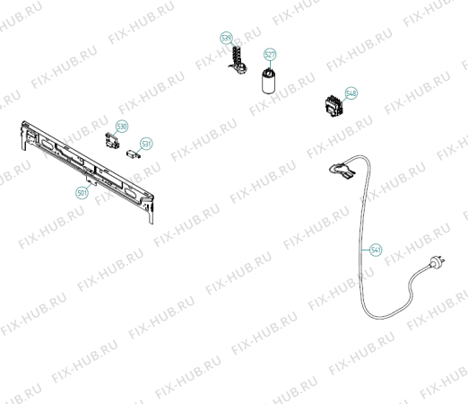 Схема №1 WMC 64 P AU   -Stainless (900004583, WM70.C) с изображением Электропроводка для стиралки Gorenje 193352