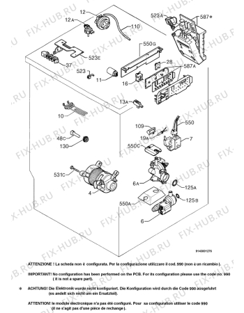 Взрыв-схема стиральной машины Privileg 805999_8331 - Схема узла Electrical equipment 268