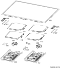 Схема №1 HD644007XB JL1 с изображением Керамическая поверхность для плиты (духовки) Aeg 140050689011