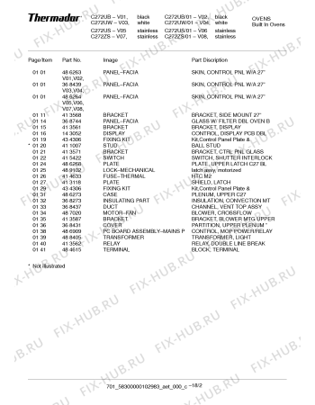 Схема №16 C272ZS с изображением Плата для плиты (духовки) Bosch 00486268