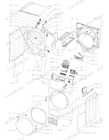 Схема №2 TK EVO 84A+ с изображением Блок управления для стиральной машины Whirlpool 481010615521