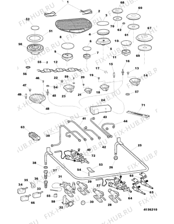 Схема №4 K632MWF (F023881) с изображением Инструкция по эксплуатации для духового шкафа Indesit C00075675