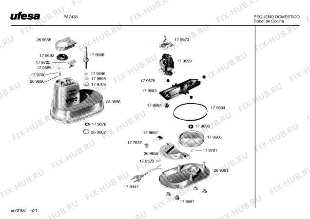 Схема №2 PA7438UK с изображением Диск для электрокомбайна Bosch 00269658