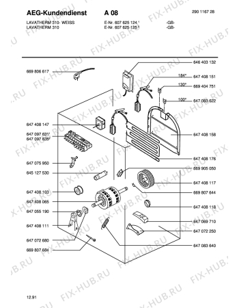 Взрыв-схема стиральной машины Aeg LTH310W  GB - Схема узла Section3