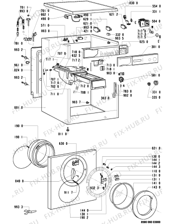 Схема №2 AWP 060 с изображением Декоративная панель для стиралки Whirlpool 481945328028