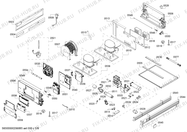 Схема №8 RB472704, Gaggenau с изображением Цокольная панель для холодильной камеры Bosch 00717315