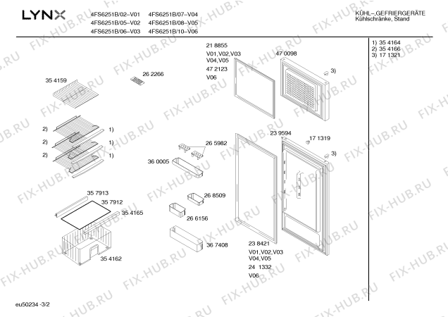 Схема №3 4FS6251B с изображением Дверь для холодильной камеры Bosch 00239594