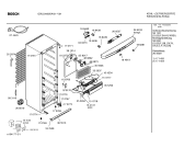 Схема №3 GSU23420SA с изображением Передняя панель для холодильной камеры Bosch 00366912