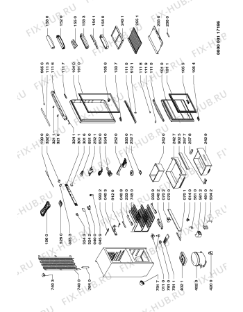 Схема №1 ART 880/G с изображением Компрессор для холодильника Whirlpool 481936038673