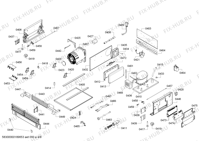 Схема №6 RF411701 с изображением Кабель для холодильника Bosch 00748711