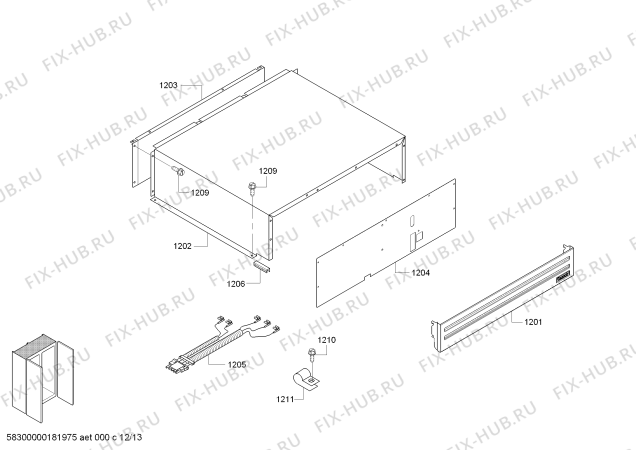 Схема №12 T42BR820NS с изображением Крышка для посудомоечной машины Bosch 11007417