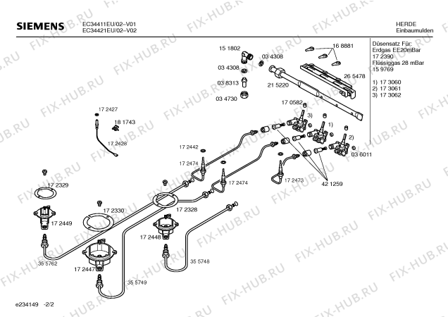 Схема №2 EC34211EU с изображением Панель для духового шкафа Siemens 00351607