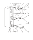 Схема №4 B18T (F039206) с изображением Часть корпуса для холодильника Indesit C00854272