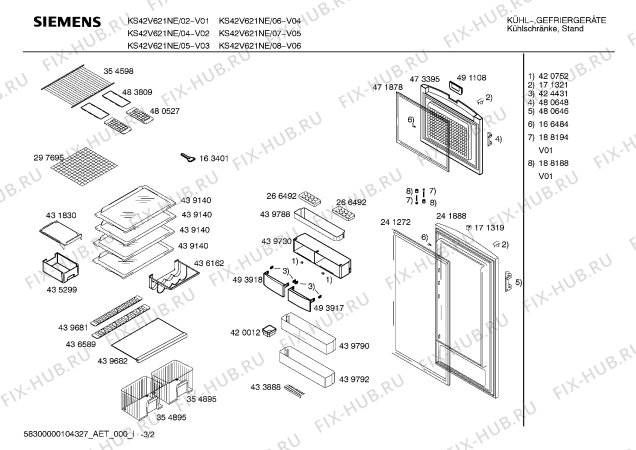 Схема №3 KSU45630NE с изображением PTC сенсор для холодильника Bosch 00425966