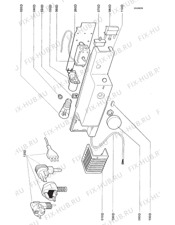 Взрыв-схема холодильника Friac KK2607-2DA - Схема узла Section 4