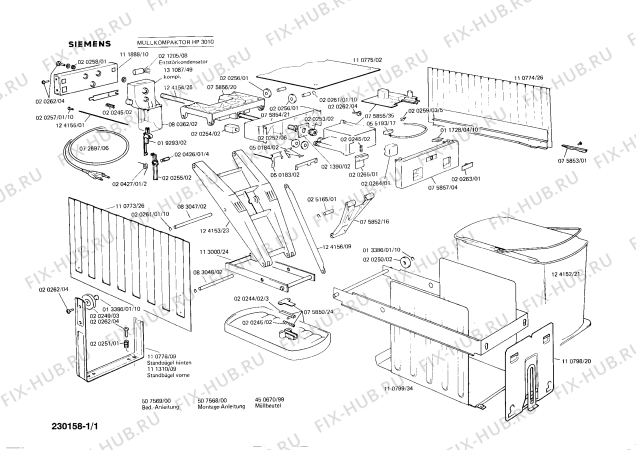 Схема №1 HP3012 с изображением Ролик для духового шкафа Siemens 00020256