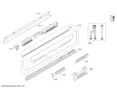 Схема №6 S42N53N0EU с изображением Передняя панель для посудомойки Bosch 00708428