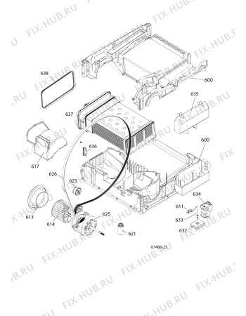 Схема №4 IDCA835SUK (F062938) с изображением Порошкоприемник (дозатор) для стиралки Indesit C00273104