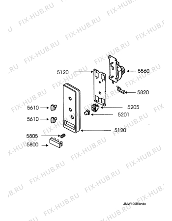 Взрыв-схема микроволновой печи Zanussi MO17MBI-X - Схема узла Command panel 037