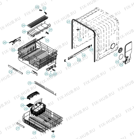 Схема №5 D5454 AU   -Stainless (340734, DW90.1) с изображением Панель для посудомойки Gorenje 342978
