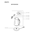 Схема №1 BW730D50/3DB с изображением Элемент корпуса для электрочайника Krups SS-202130