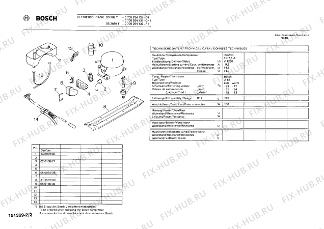 Взрыв-схема холодильника Bosch 0705254125 GS268T - Схема узла 02