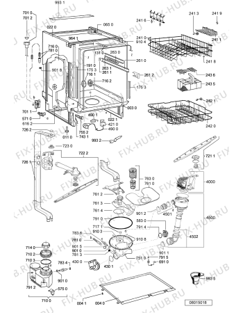 Схема №2 ADG 655/1 ME с изображением Панель для посудомоечной машины Whirlpool 481245373254